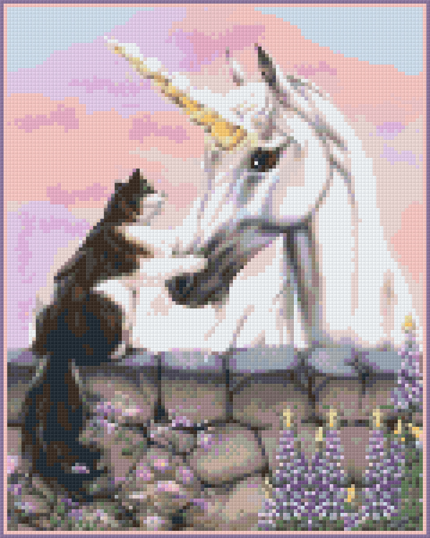 Friendship Nine [9] Baseplate PixelHobby Mini-mosaic Art Kit image 0